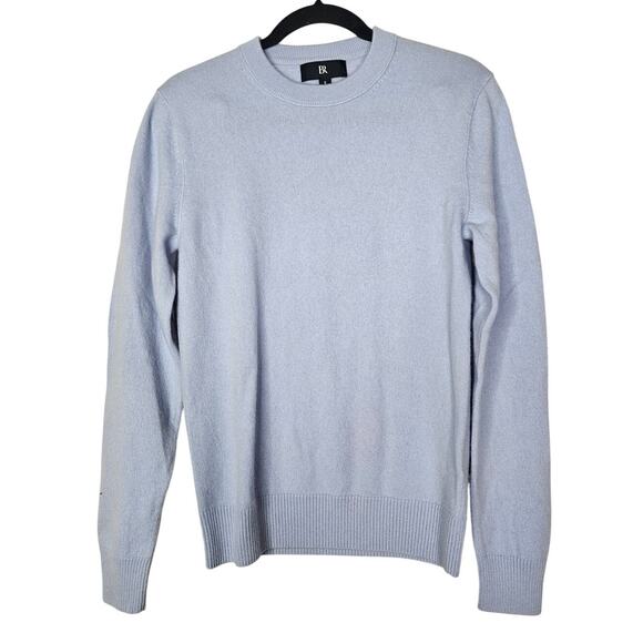 Banana Republic S Cashmere Crew-Neck Sweater Light Blue Crew Neck Minimalist